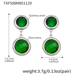 Round Stone Accent Bracelet or Earrings