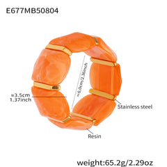 Color Resin Wide Stretch Bangle Designs