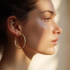 Camille Statement Twisted Hoop Earrings
