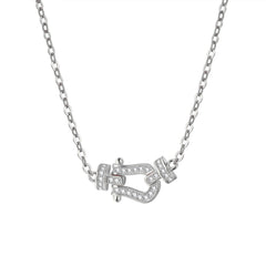 Nicolette Pavé Horseshoe Necklace