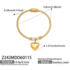 Charm-Accent Flexible Cuff Bracelets