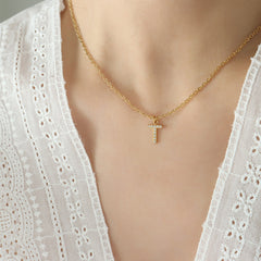 Sparkling Initial Pendant Necklace
