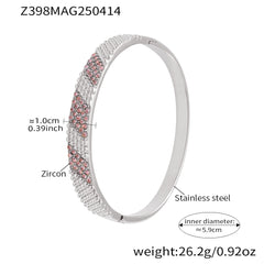 Cubic Zirconia Sparkling Bangle Bracelet