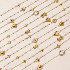 Long Layered Charm Necklace Designs