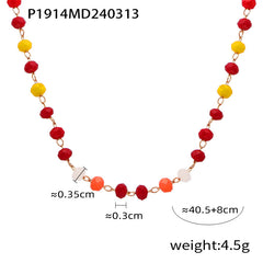 Natural Agate Bead Necklace Designs
