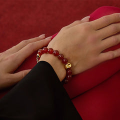 Nadine Red Agate Bracelet