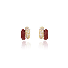 Daphne Pavé Hoop Earrings