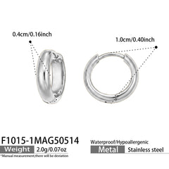 Polished Round Hoop Earring Collection