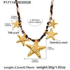 Gold-Tone Sculptural Pendant Necklace