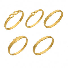 Horseshoe Clasp and Textured Bangle Designs