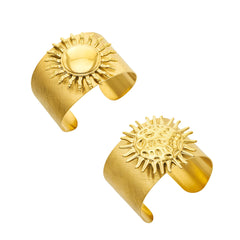 Sunburst Wide Open Cuff Bracelet