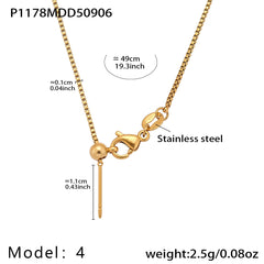 18K Gold-Plated Cubic Zirconia Charms and Chain Designs
