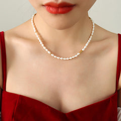 18K Gold-Plated Freshwater Pearl Necklace