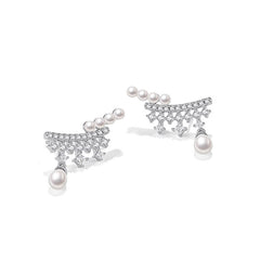 Marielle Pearl Tassel Drop Earrings