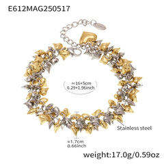 Heart Charm Link Bracelet