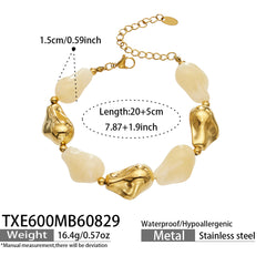Color Resin Sculptural Link Necklace and Bracelet