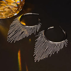 Daphne Statement Tassel Drop Earrings