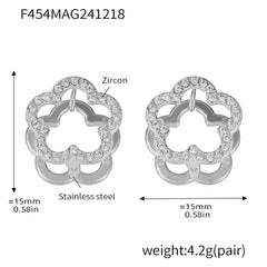18K Gold-Plated Reversible Flower Hoop Earrings