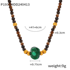 Agate and Tiger Eye Beaded Necklace Designs