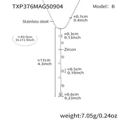 Cubic Zirconia Flower and Y-Drop Jewelry