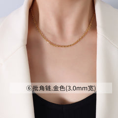 18K Gold-Plated Minimal Chain Necklace Collection