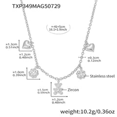 Bear Cubic Zirconia Necklace and Bracelet