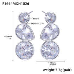 Cubic Zirconia Teardrop Accent Earrings