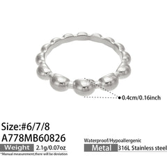 Beaded Band or Cubic Zirconia Ring