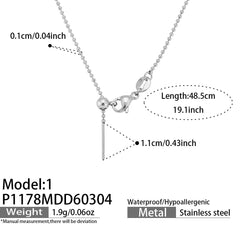 Cubic Zirconia Letter Charms & Separate Necklace Chains