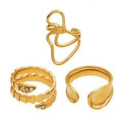 Cubic Zirconia Sculptural Ring Designs