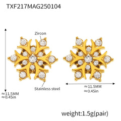 Snowflake Cubic Zirconia Necklace, Bracelet & Earrings