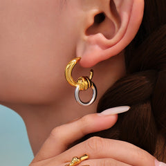 Sculptural C-Hoop Earring Designs