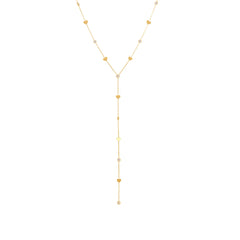 Cubic Zirconia Heart Y Necklace