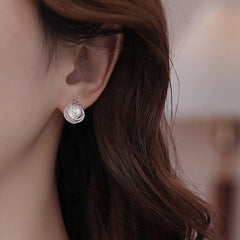 Daphne Vintage-Inspired Pearl Stud Earrings No. 460347