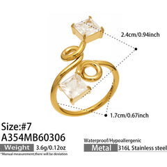 Cubic Zirconia Statement Ring Collection