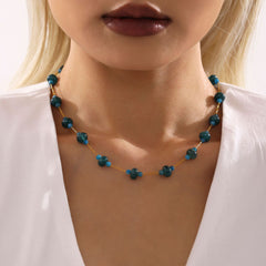 Natural Stone Beaded Necklace