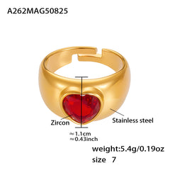 Cubic Zirconia Sculptural Open Ring Collection
