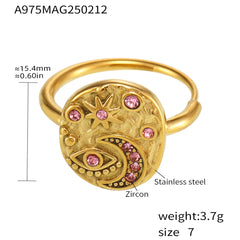 Cubic Zirconia Celestial Eye Statement Ring