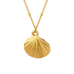 Scallop Shell Pendant Necklace