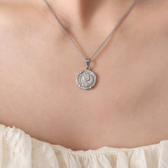 Portrait Medallion Pendant Necklace
