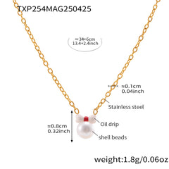 Bow and Shell Pearl-Look Jewelry Separates