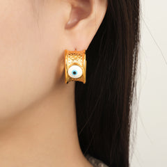 Enamel Eye Ring and Earring Designs