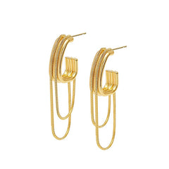 Nicolette Vintage-Inspired Chain-Link Drop Earrings