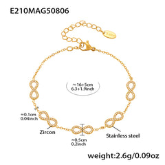 Butterfly & Infinity Charm Chain Bracelets