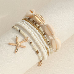 7-Piece Boho Beach Bracelet Stack