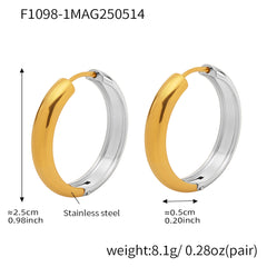 Polished Round Hoop Earring Collection