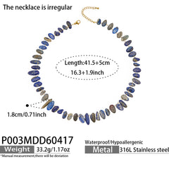 Lapis & Natural Stone Beaded Necklaces