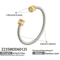 Cubic Zirconia Open Cuff Bracelet Designs
