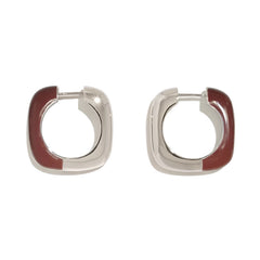 Marielle Minimalist Enamel Huggie Earrings