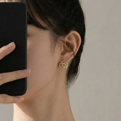 Camille Vintage-Inspired Pavé Twisted Stud Earrings